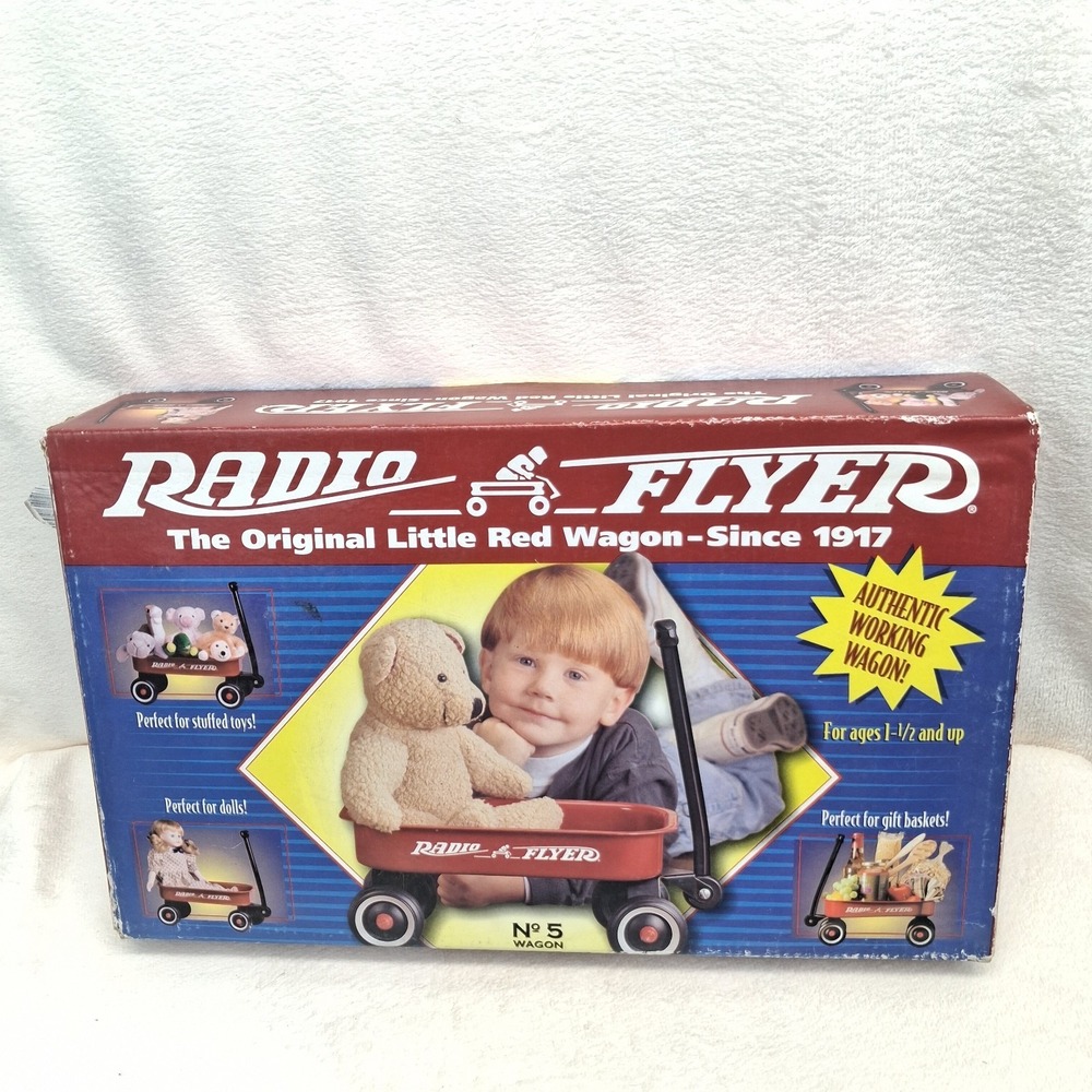 RADIO FLYER Original Little Red Wagon No. 5 Metal Open Box NEW